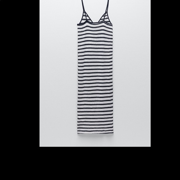 Knit Stripped jacquard midi dress - Picture 8 of 8
